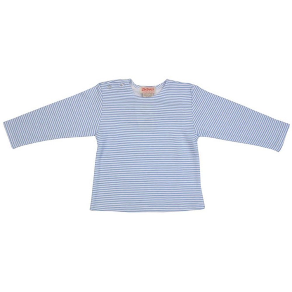 Zutano Periwinkle Candy Stripe Long Sleeve Tee 6-12 months